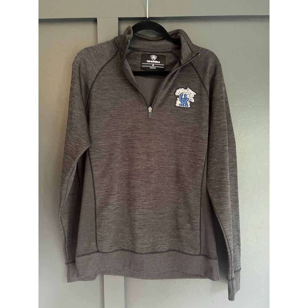 University Of Kentucky UK Wildcats 1/4 Zip Pullover Jacket Medium KY Wildcats
